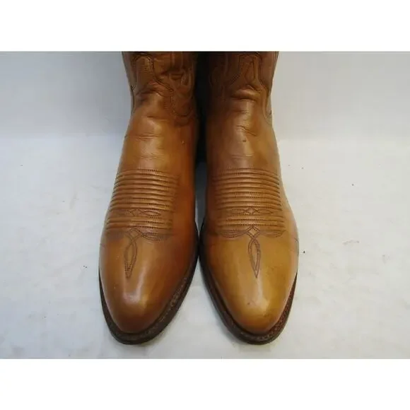 El Dorado Mens Size 11.5 D Brown All Leather Cowboy Western  display picture 3